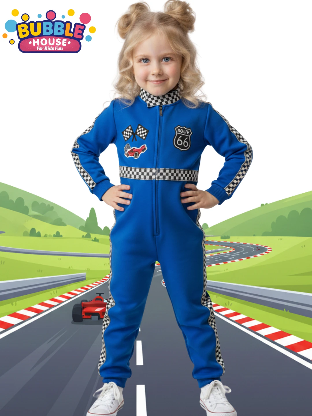 Reflektörlü f1 Yarışçı Kostümü