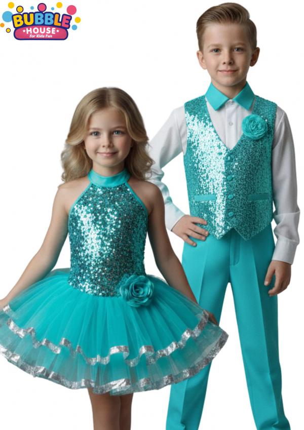 Turkuaz Dans Kostüm