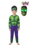 Işıklı Maskeli Hulk Çocuk Kostümü