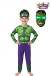 Işıklı Maskeli Hulk Çocuk Kostümü