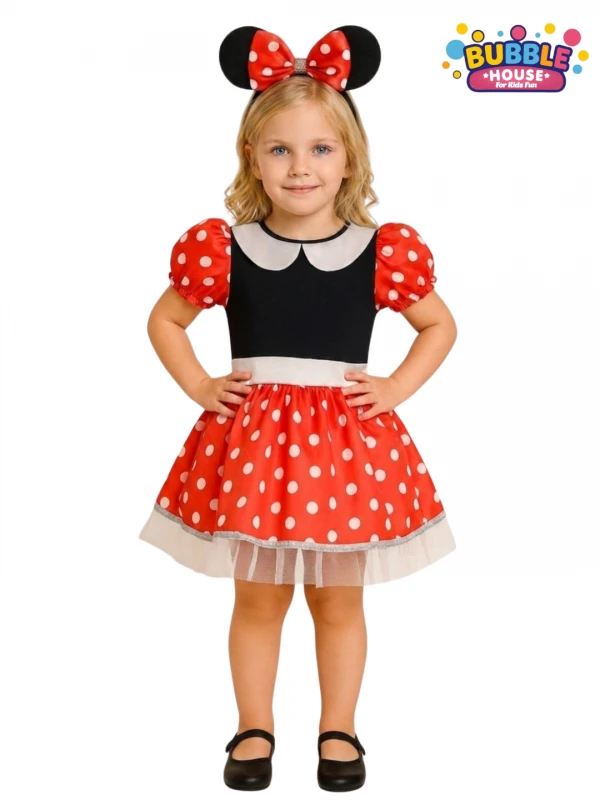 Mickey Mouse Kız Çocuk Kostümü