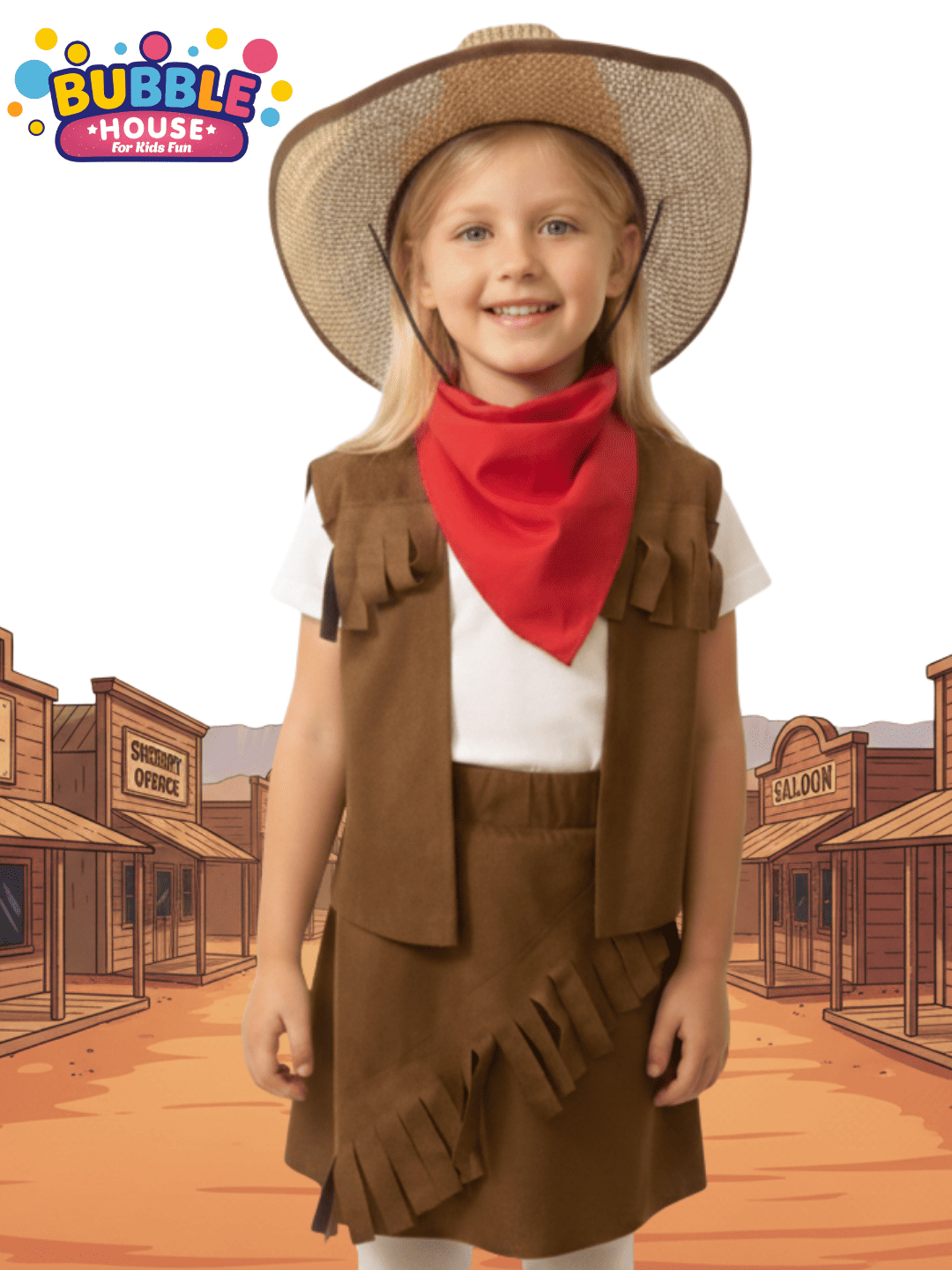Kovboy Kız .Çocuk Kostümü 