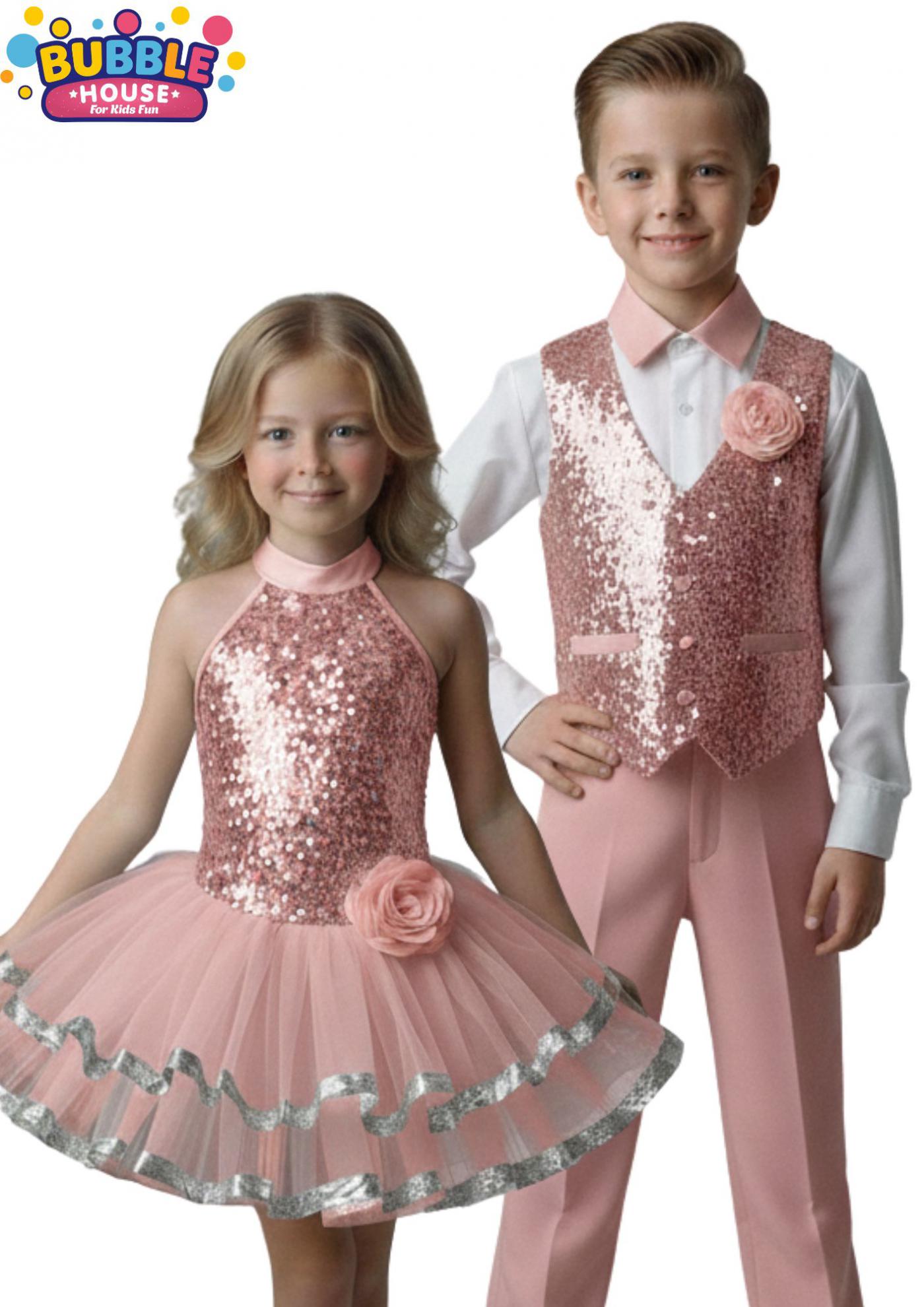 Toz Pembe Dans Kostüm